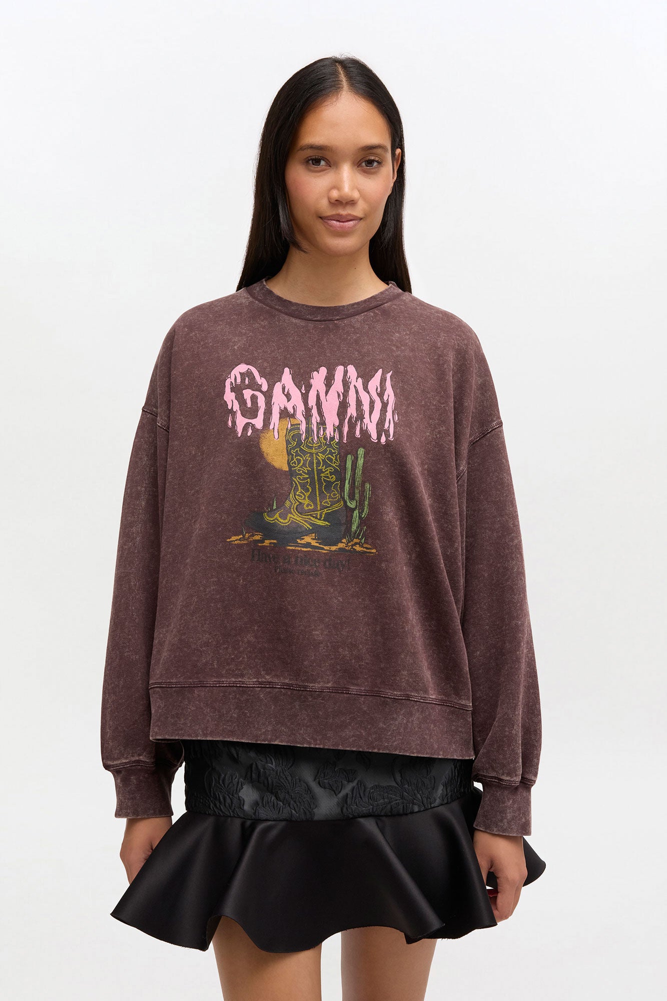 GANNI Online Vintage Wash Sweatshirt