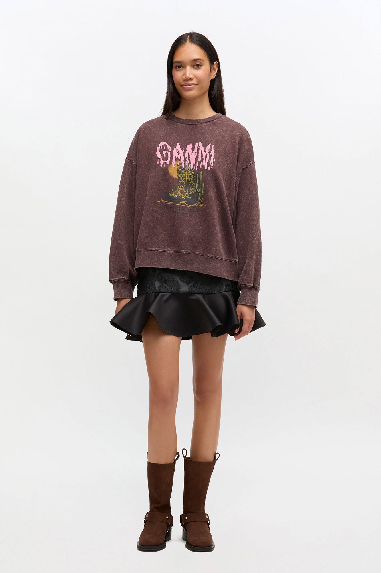 GANNI Online Vintage Wash Sweatshirt