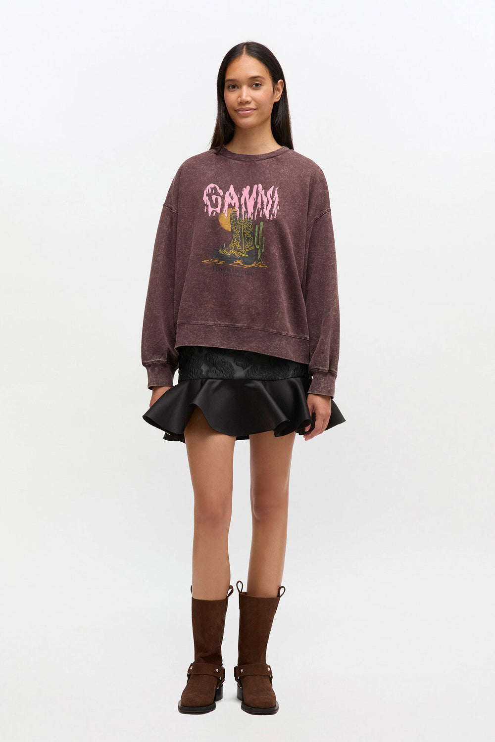 GANNI Online Vintage Wash Sweatshirt