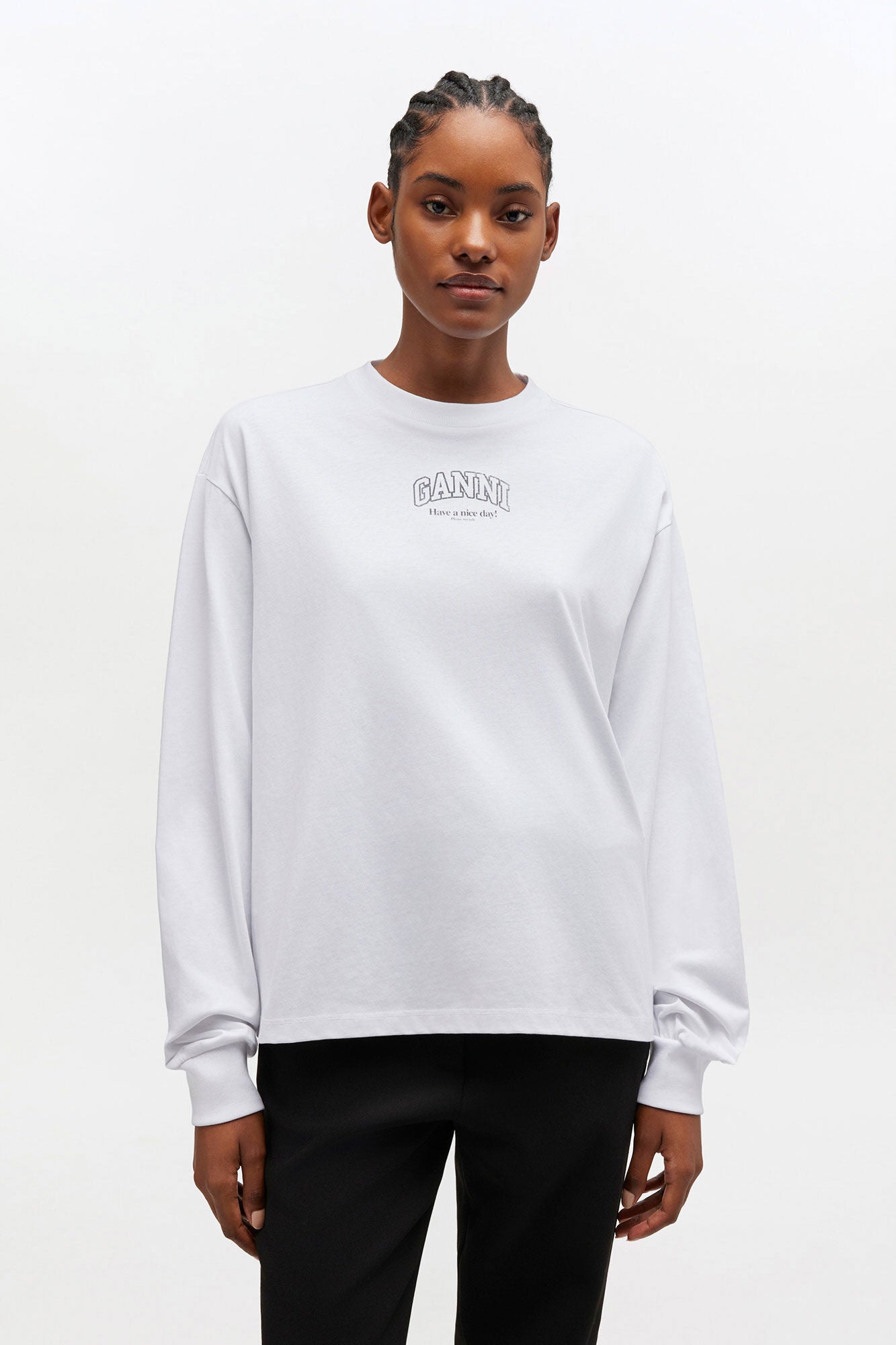 GANNI Sale Essential Basic Long-sleeve