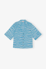 GANNI Hot Sale Printed Cotton Shirt