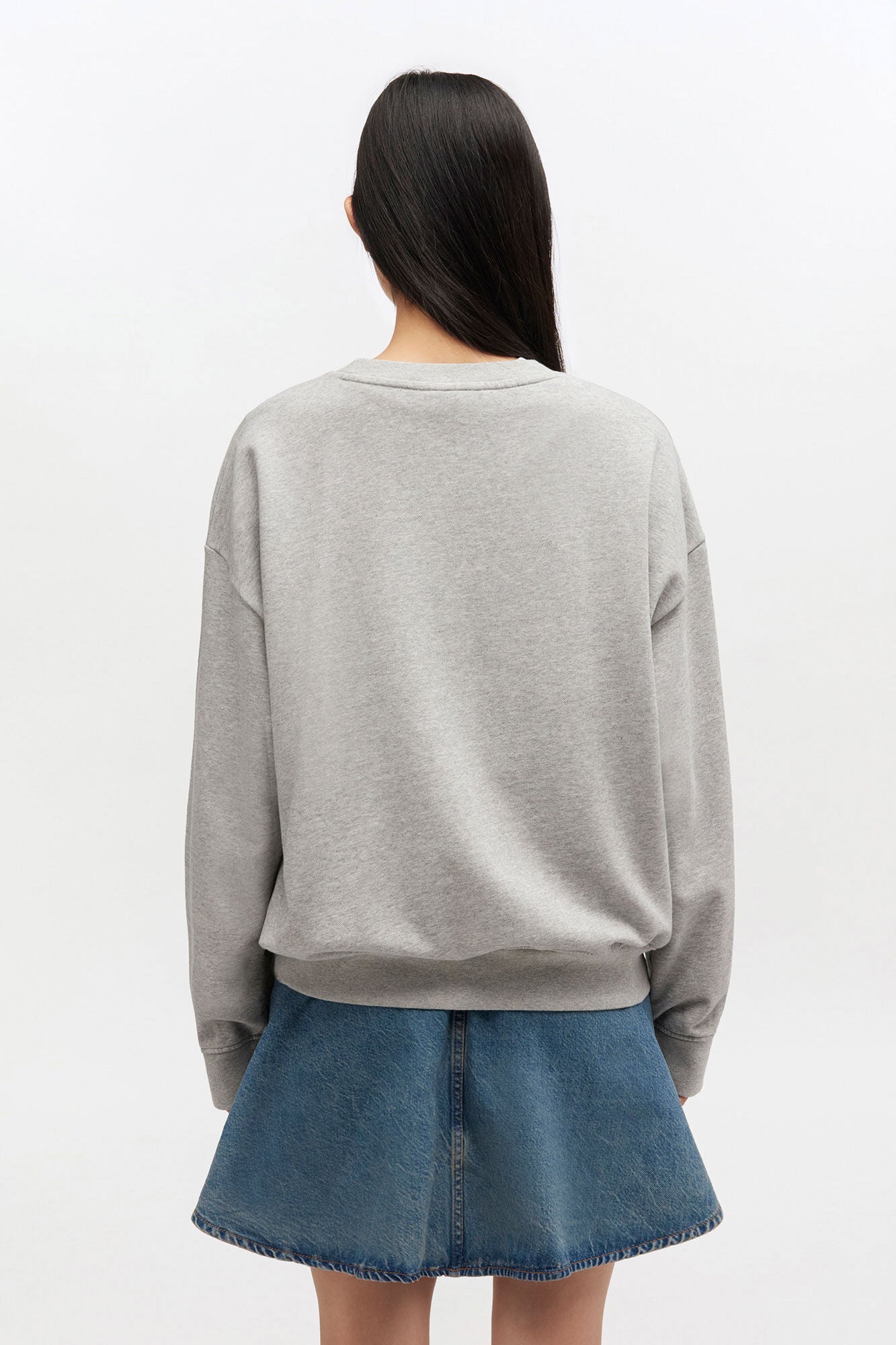 GANNI New Grey Kitty Sweatshirt