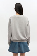 GANNI New Grey Kitty Sweatshirt