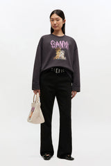 GANNI For Sale Grey Isoli Jersey Sweatshirt