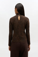 GANNI Outlet Sheer Turtleneck