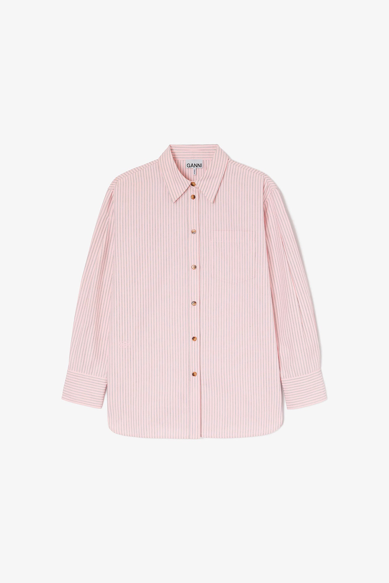 GANNI Sale Pink Stripe Shirt
