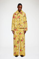 GANNI New Jacket in Printed Denim