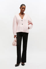 GANNI Discount Pink Wool Blazer