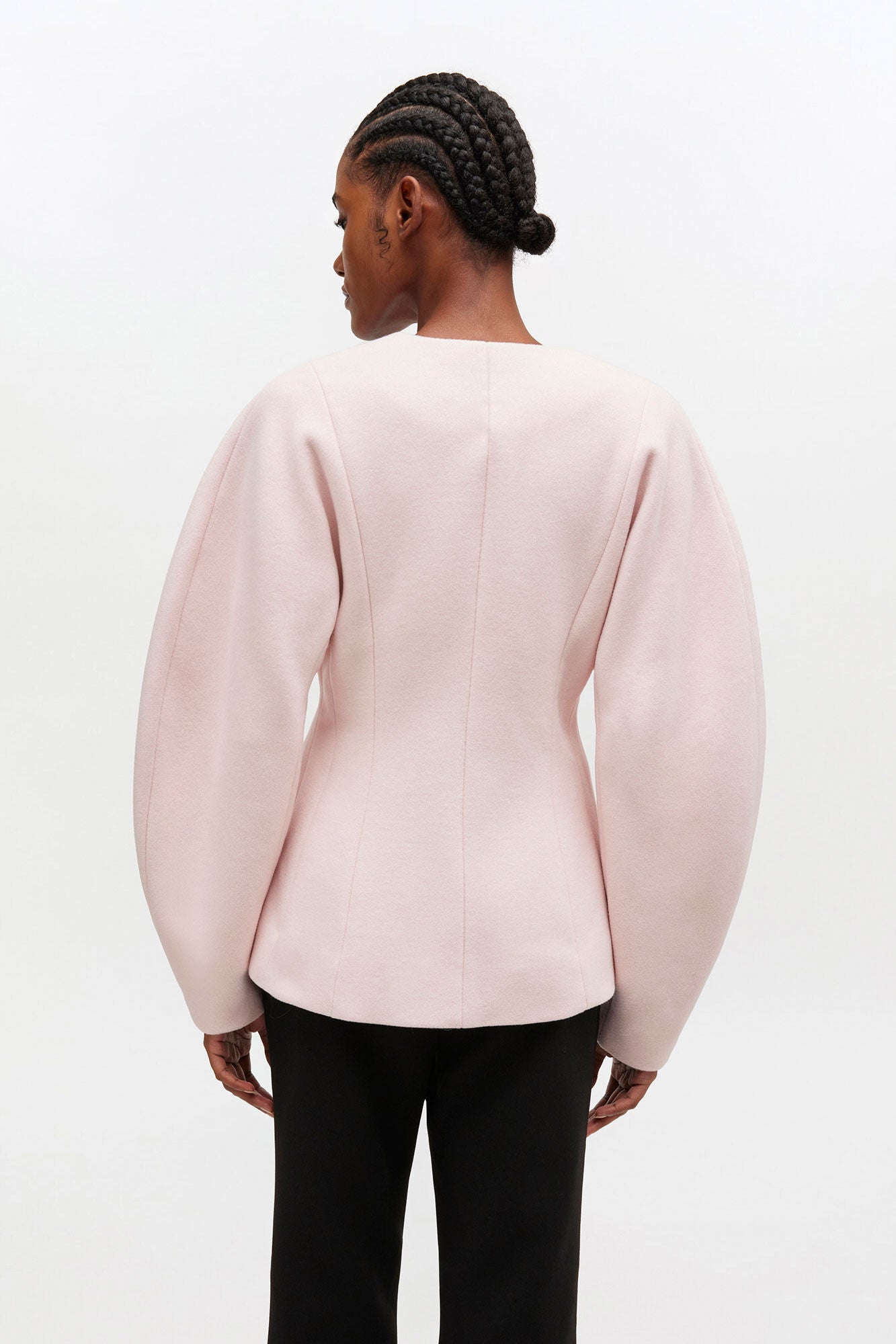 GANNI Discount Pink Wool Blazer