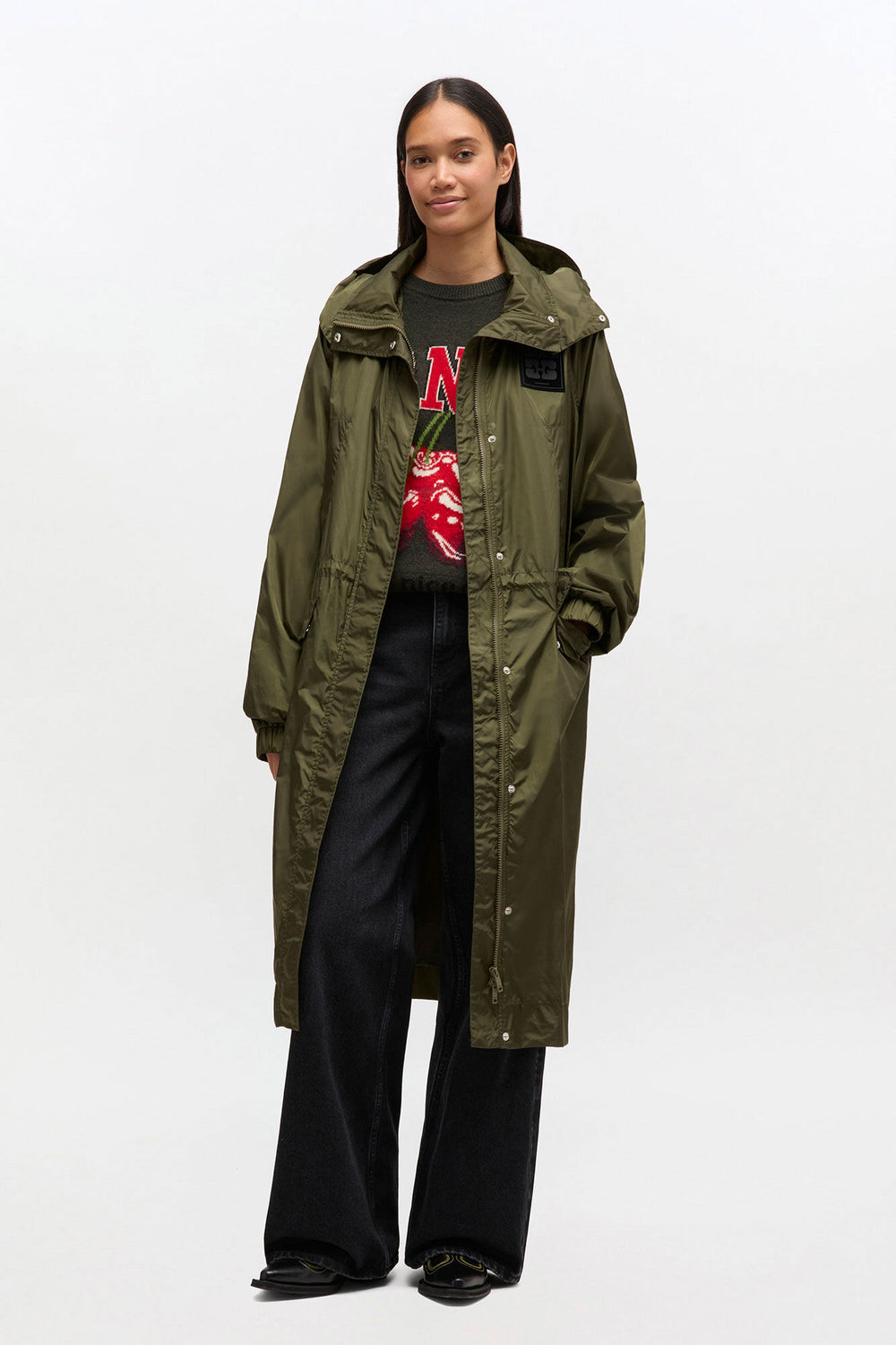 GANNI New Nylon Parka Coat