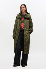 GANNI New Nylon Parka Coat