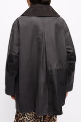 GANNI us GANNI x Barbour Waxed Duffle Coat
