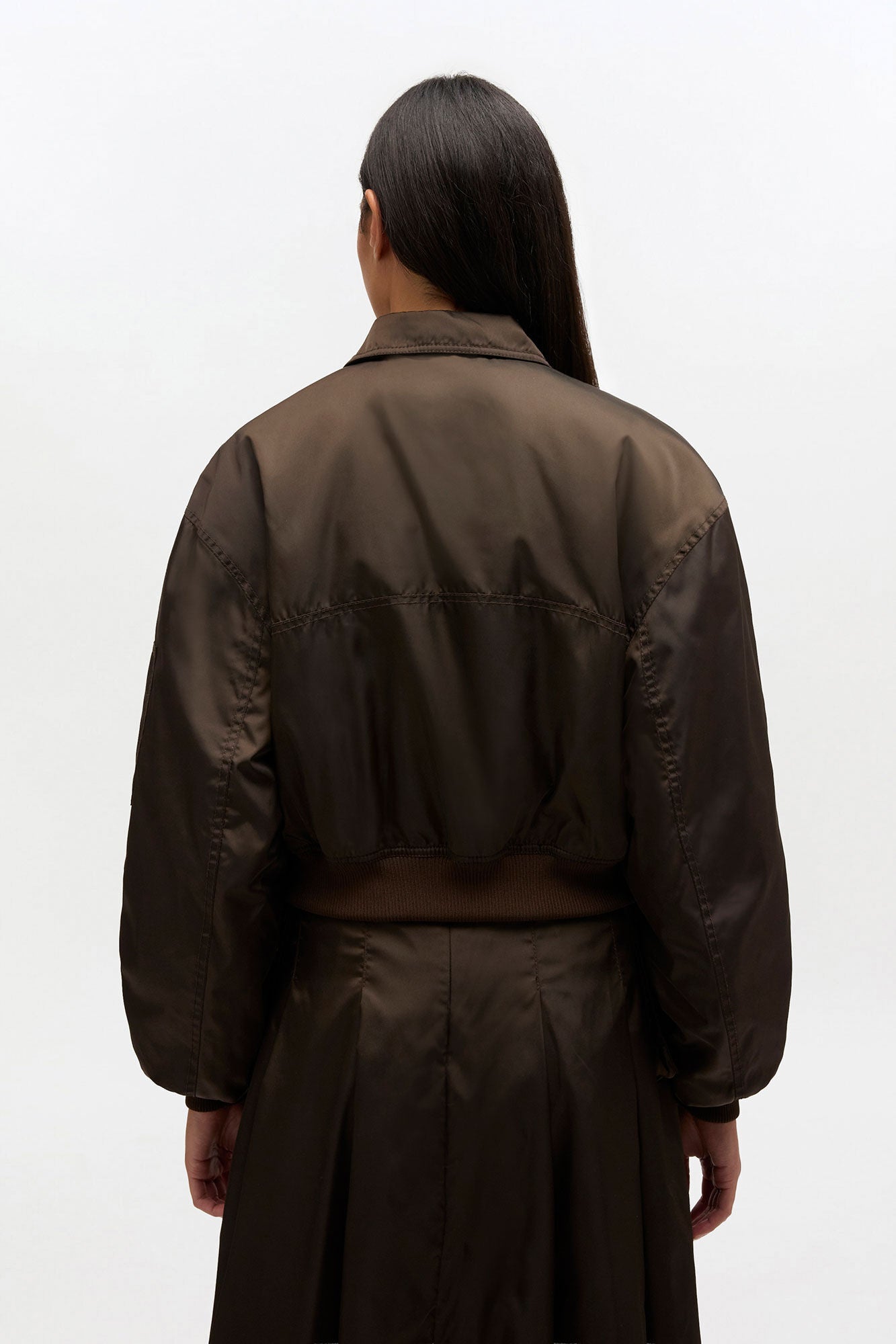 GANNI Online Duchesse Nylon Bomber Jacket
