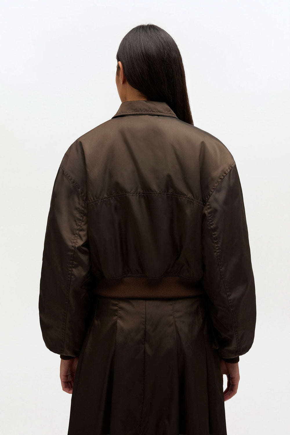 GANNI Online Duchesse Nylon Bomber Jacket