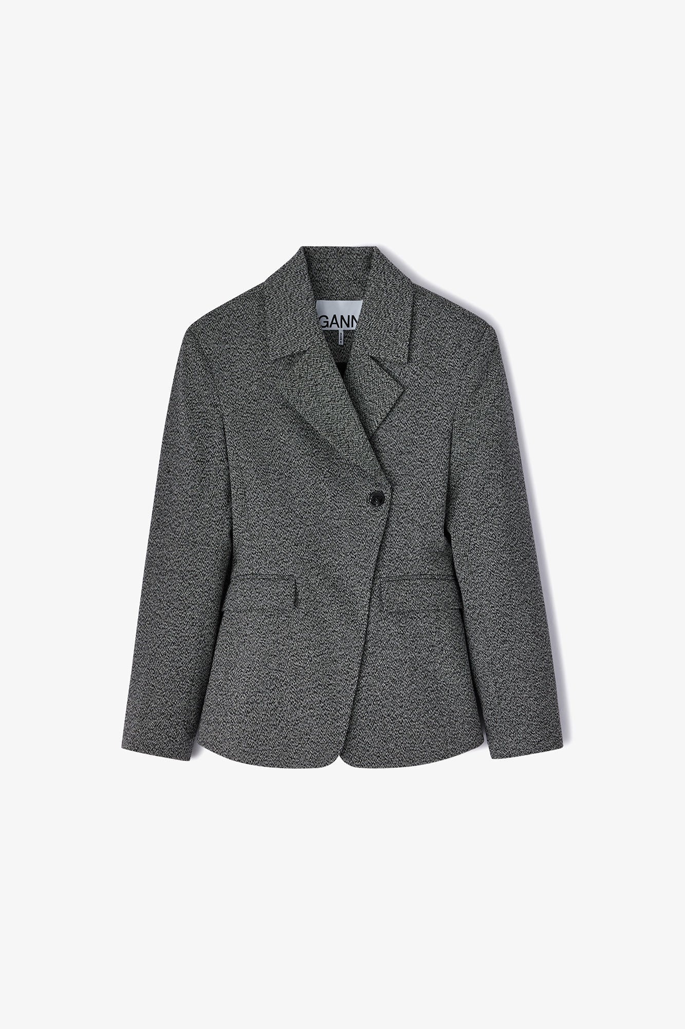 GANNI Sale Grey Suiting Blazer