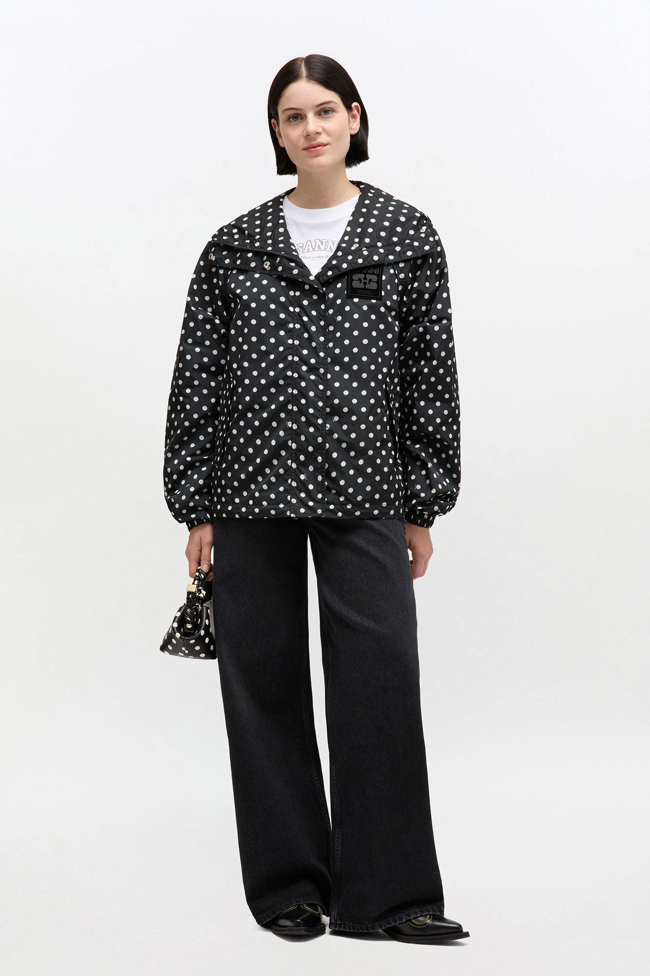 GANNI Discount Printed Nylon Jacket