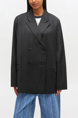 GANNI New Double-breasted Wool Blazer