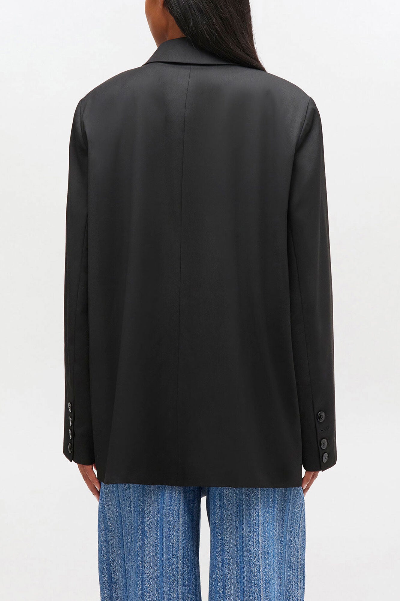 GANNI New Double-breasted Wool Blazer