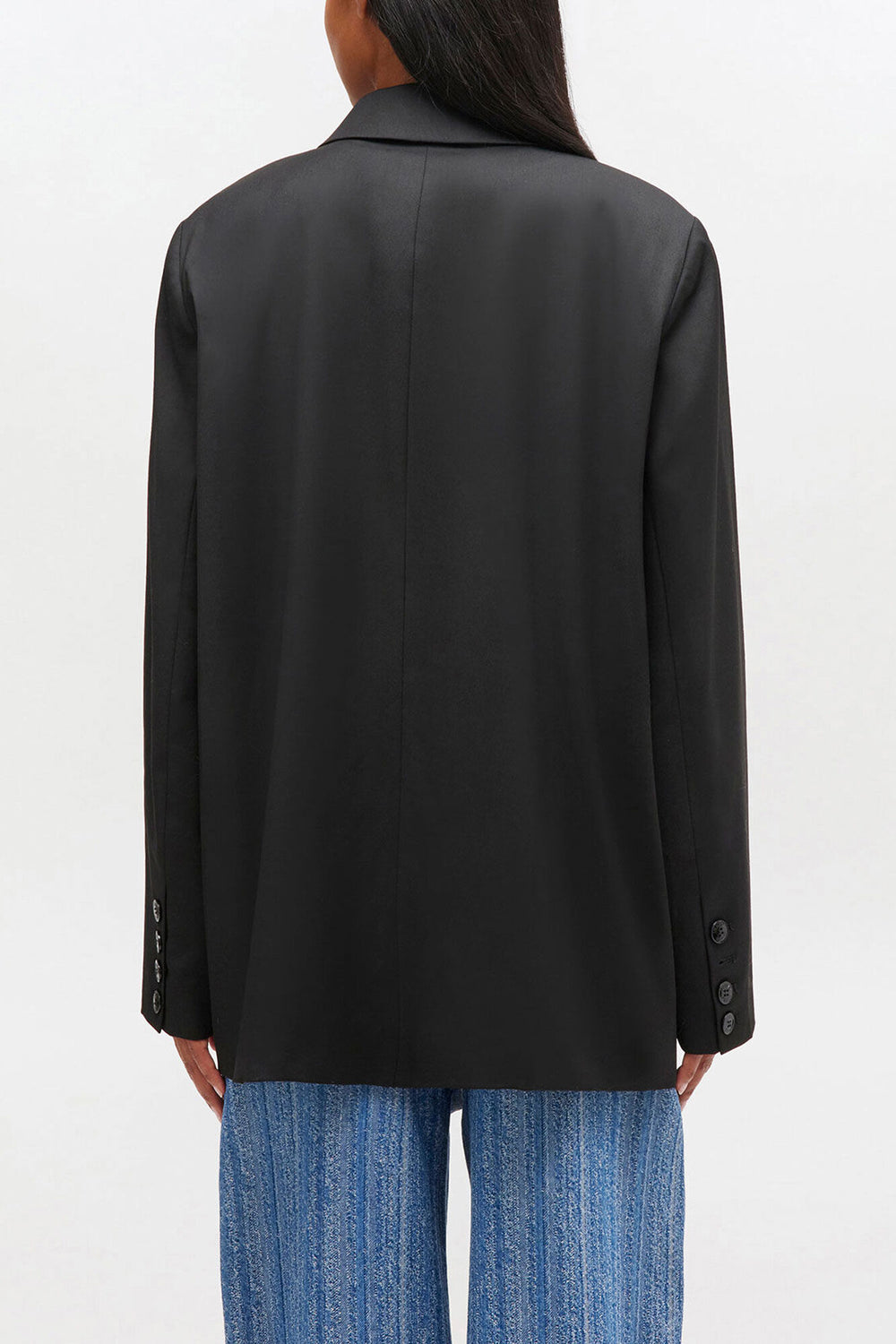 GANNI New Double-breasted Wool Blazer