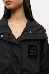 GANNI us Black Nylon Jacket