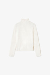 GANNI Online Ivory Sheer Turtleneck