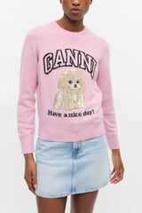 GANNI us Pink Poodle Sweater