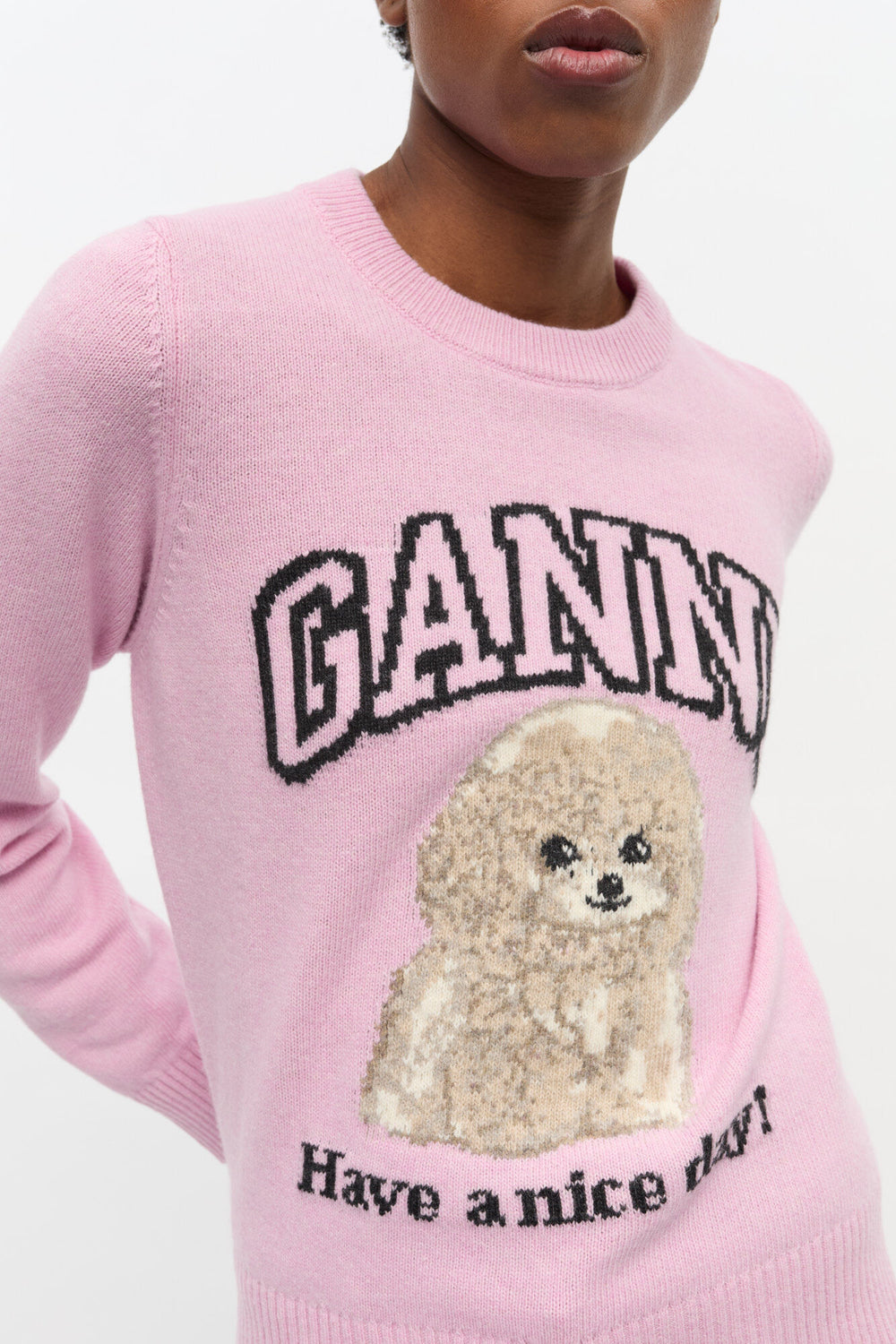 GANNI us Pink Poodle Sweater