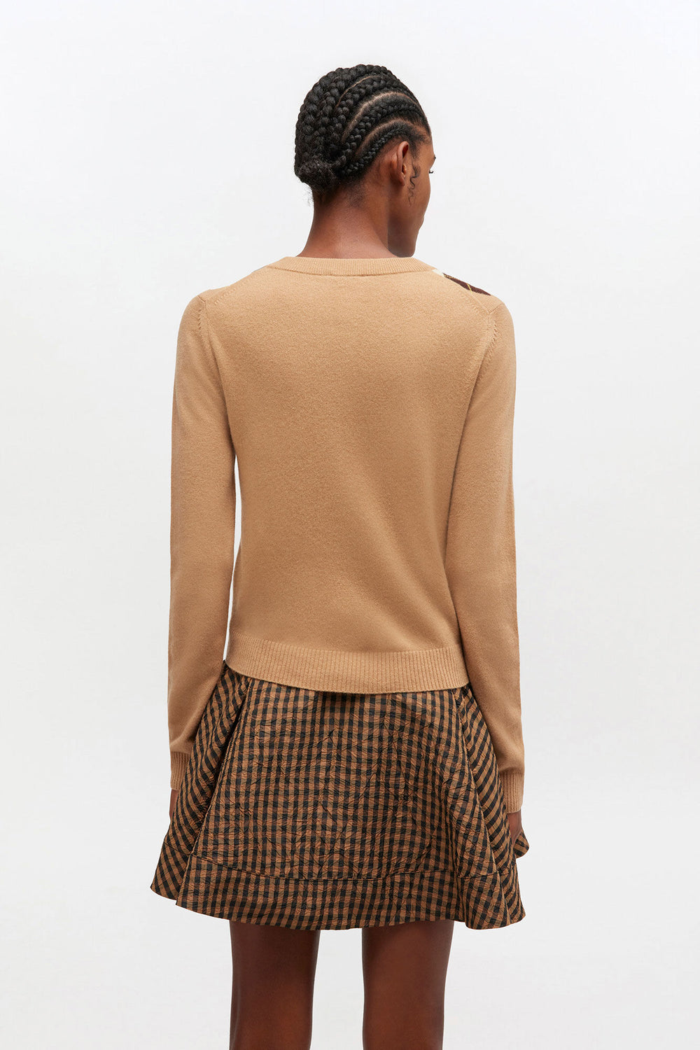 GANNI Hot Sale Argyle Print Cardigan