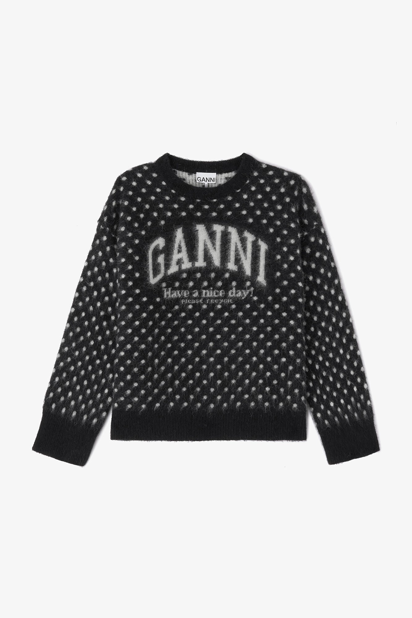 GANNI Sale Polka Brushed Sweater
