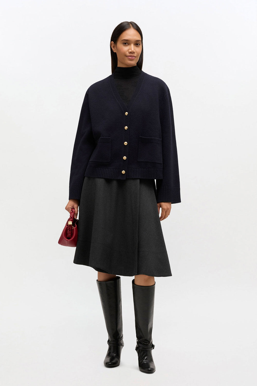 GANNI Hot Sale Classic Wool Cardigan