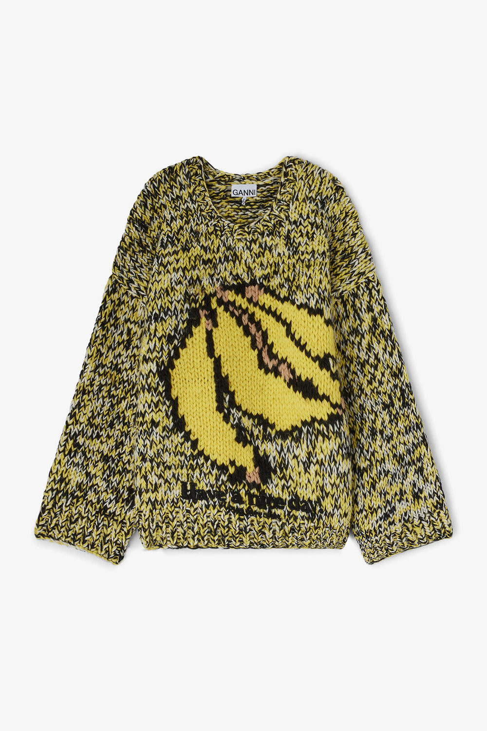 GANNI For Sale Banana Handknit Sweater