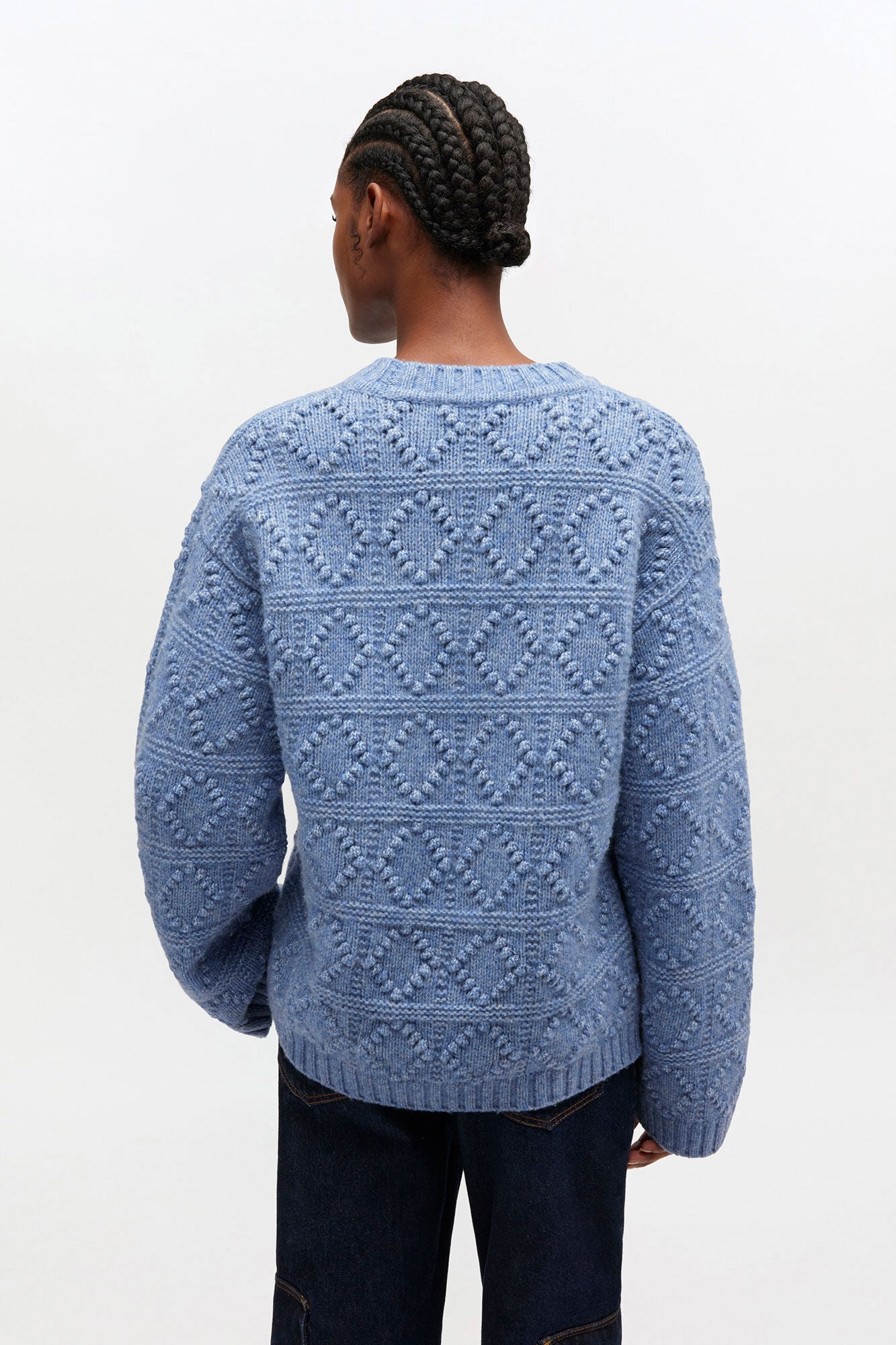 GANNI Outlet Cotton Wool Bubble Sweater