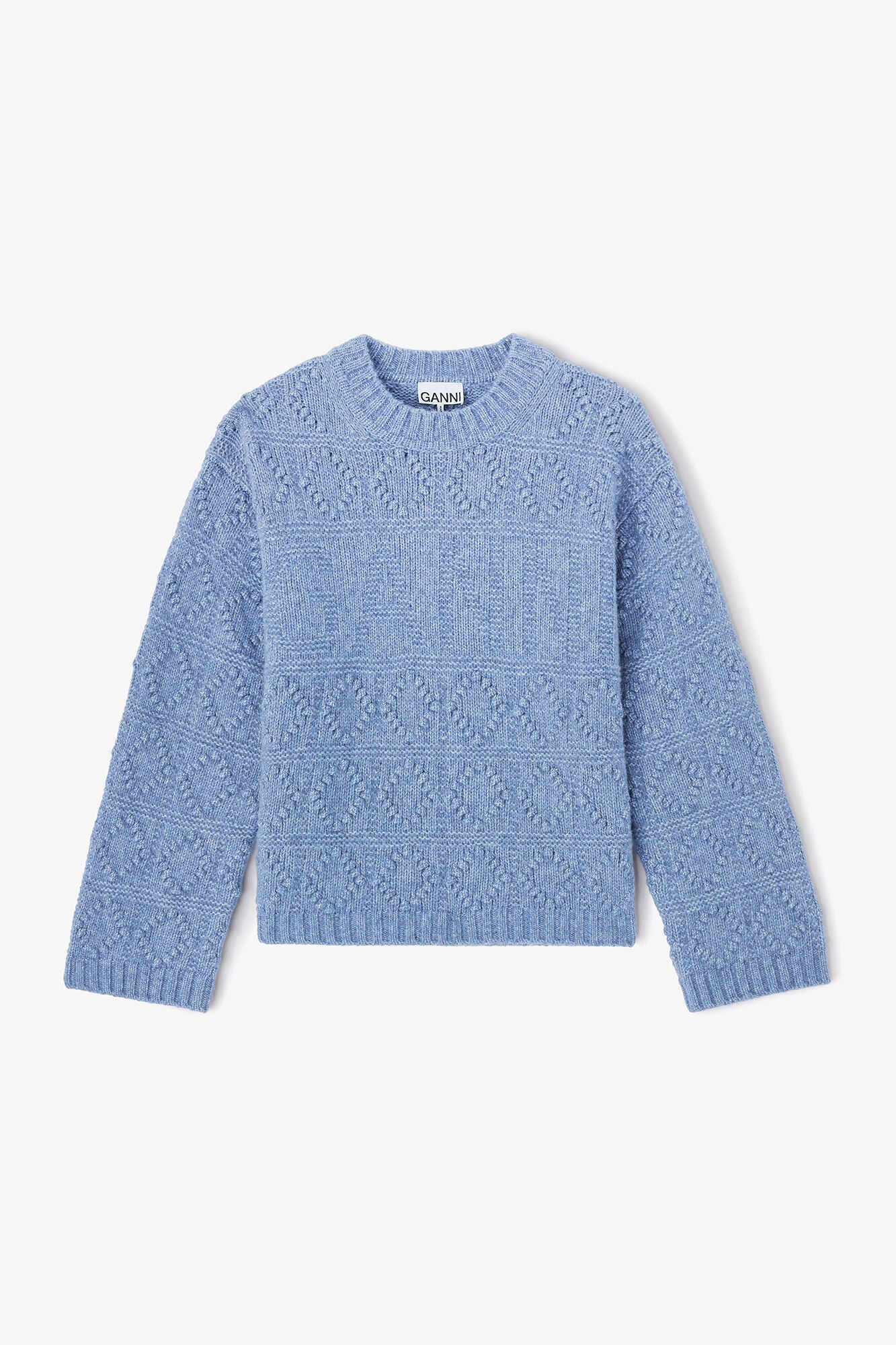 GANNI Outlet Cotton Wool Bubble Sweater