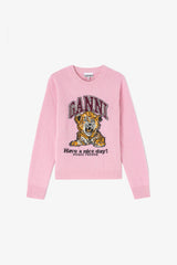 GANNI Online Graphic Wool Sweater