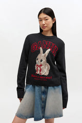 GANNI Discount Graphic Wool Sweater