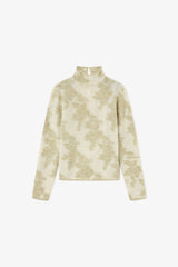 GANNI New Green Sheer Turtleneck