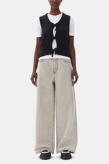GANNI us Black Tie String Vest