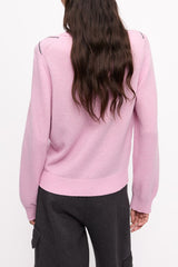 GANNI On Sale Pink Graphic Bow Sweater