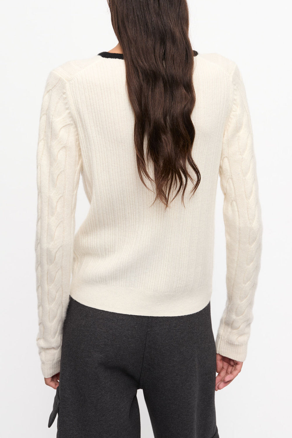 GANNI For Sale Cardigan in White Cashmere Mix