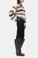 GANNI New Multicolor Hand-Knit Sweater