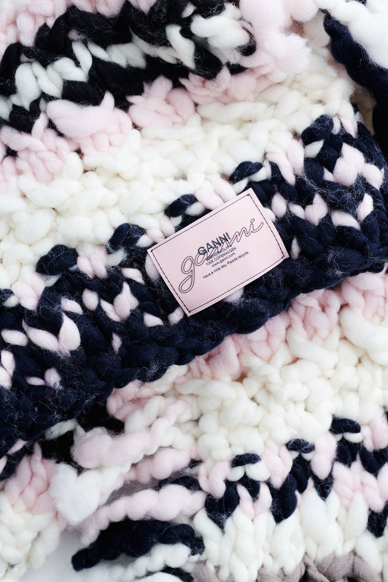 GANNI New Multicolor Hand-Knit Sweater