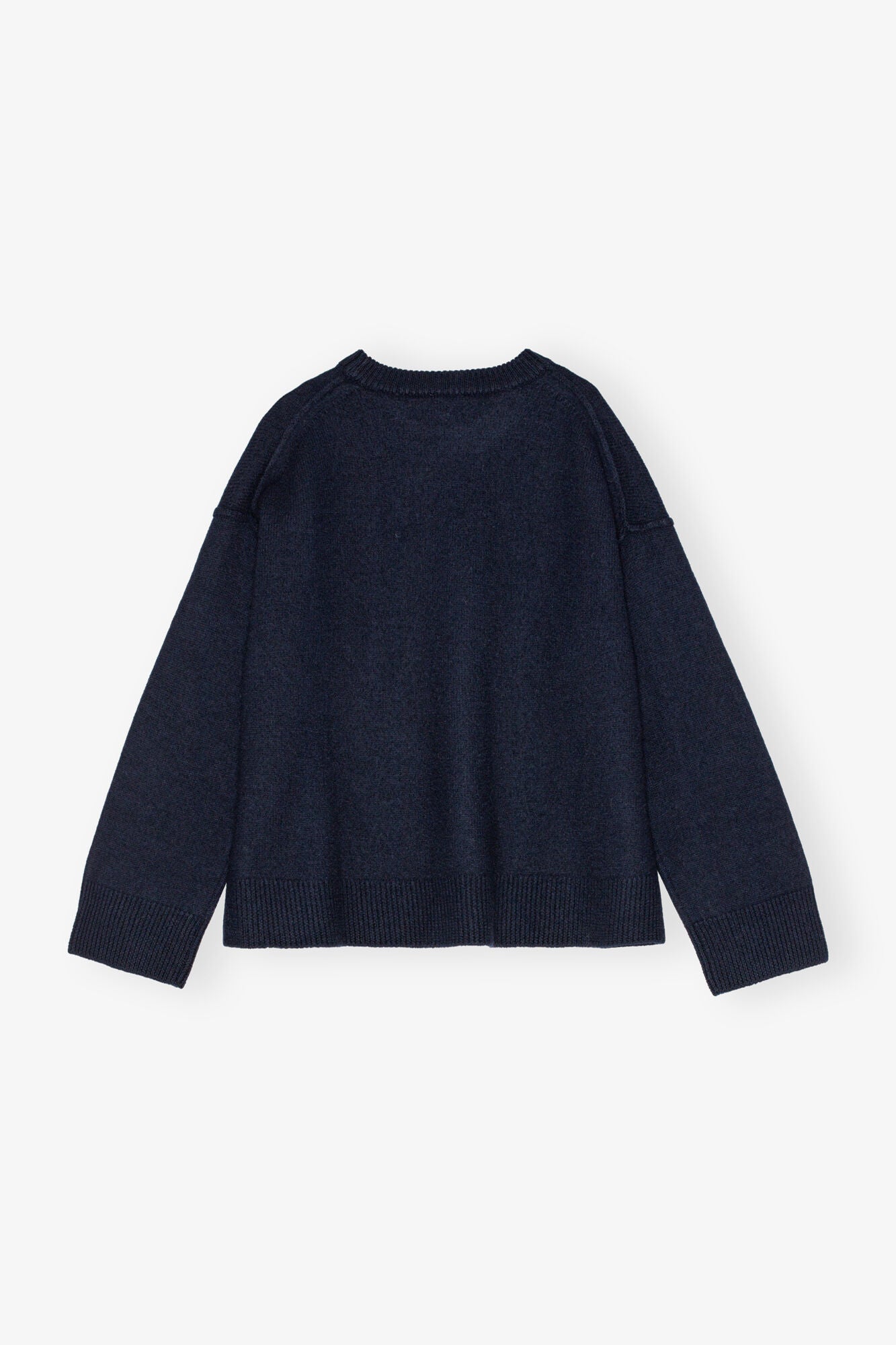 GANNI us Dark Blue Wool Sweater