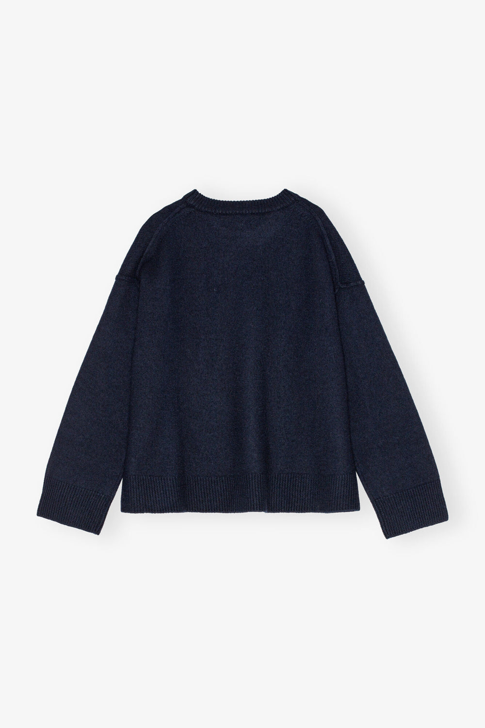 GANNI us Dark Blue Wool Sweater