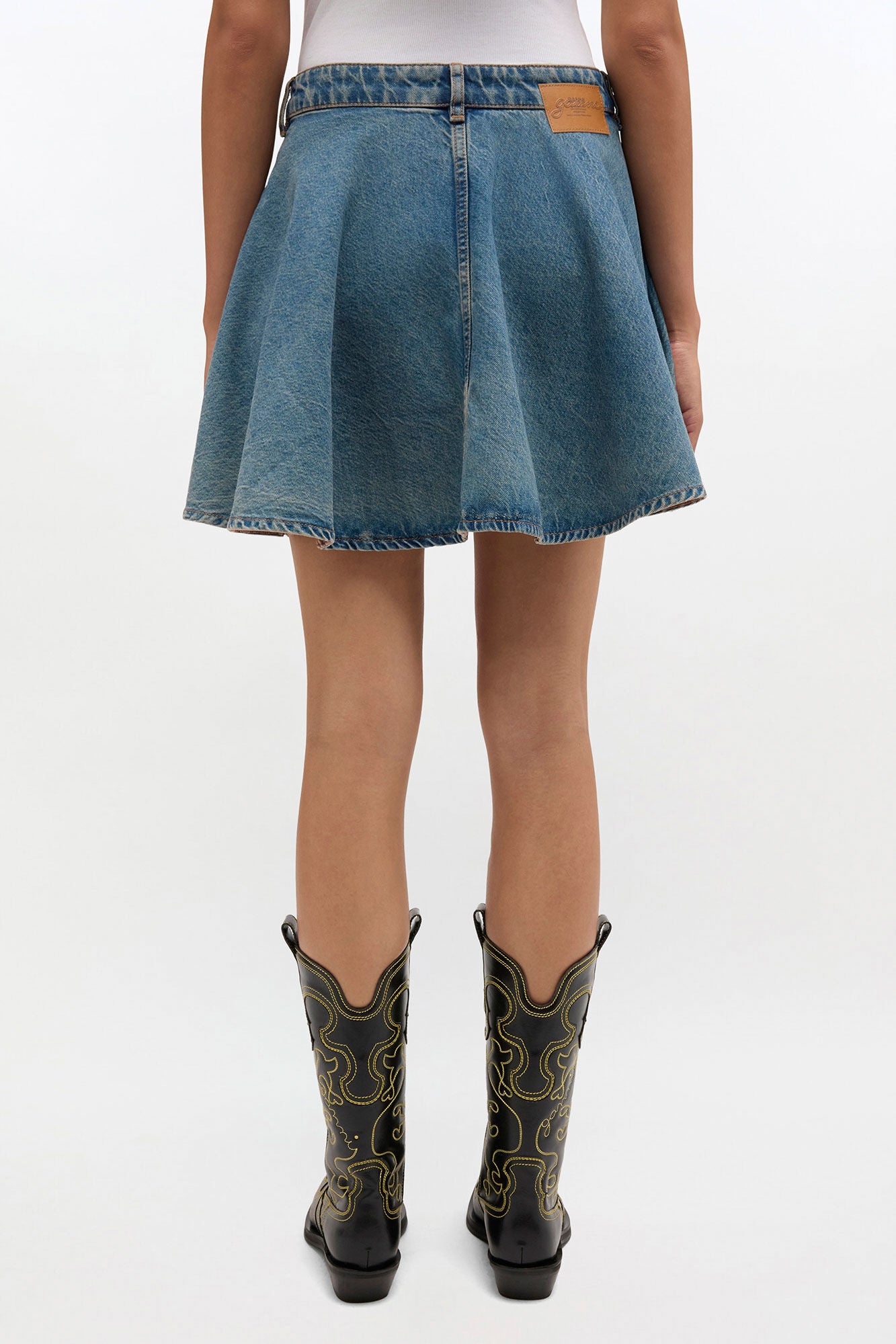 GANNI On Sale Tint Rigid Denim Skirt