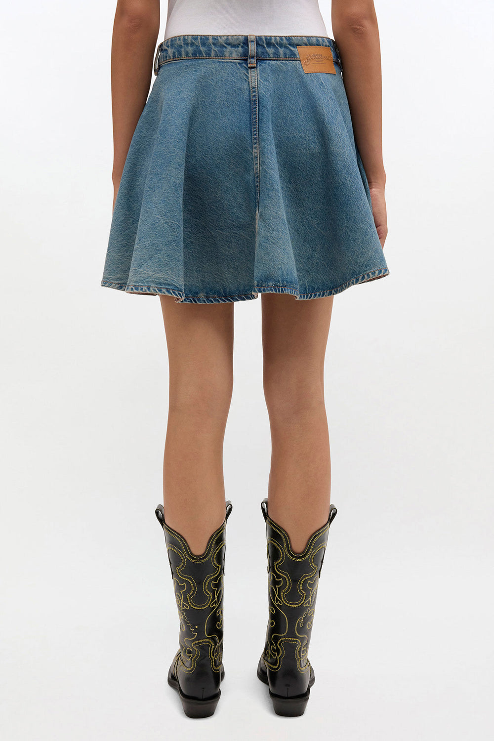 GANNI On Sale Tint Rigid Denim Skirt