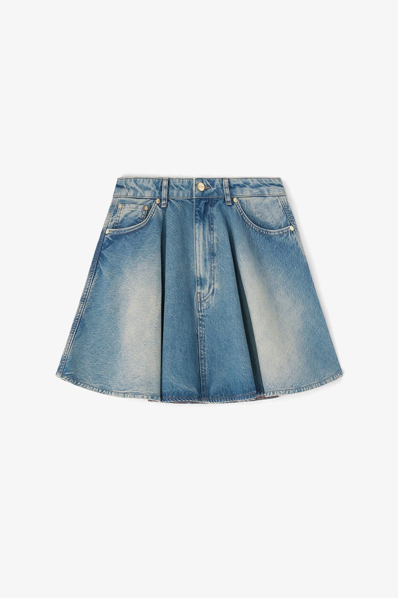 GANNI On Sale Tint Rigid Denim Skirt