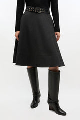 GANNI Hot Sale Wool Suiting Wrap Skirt