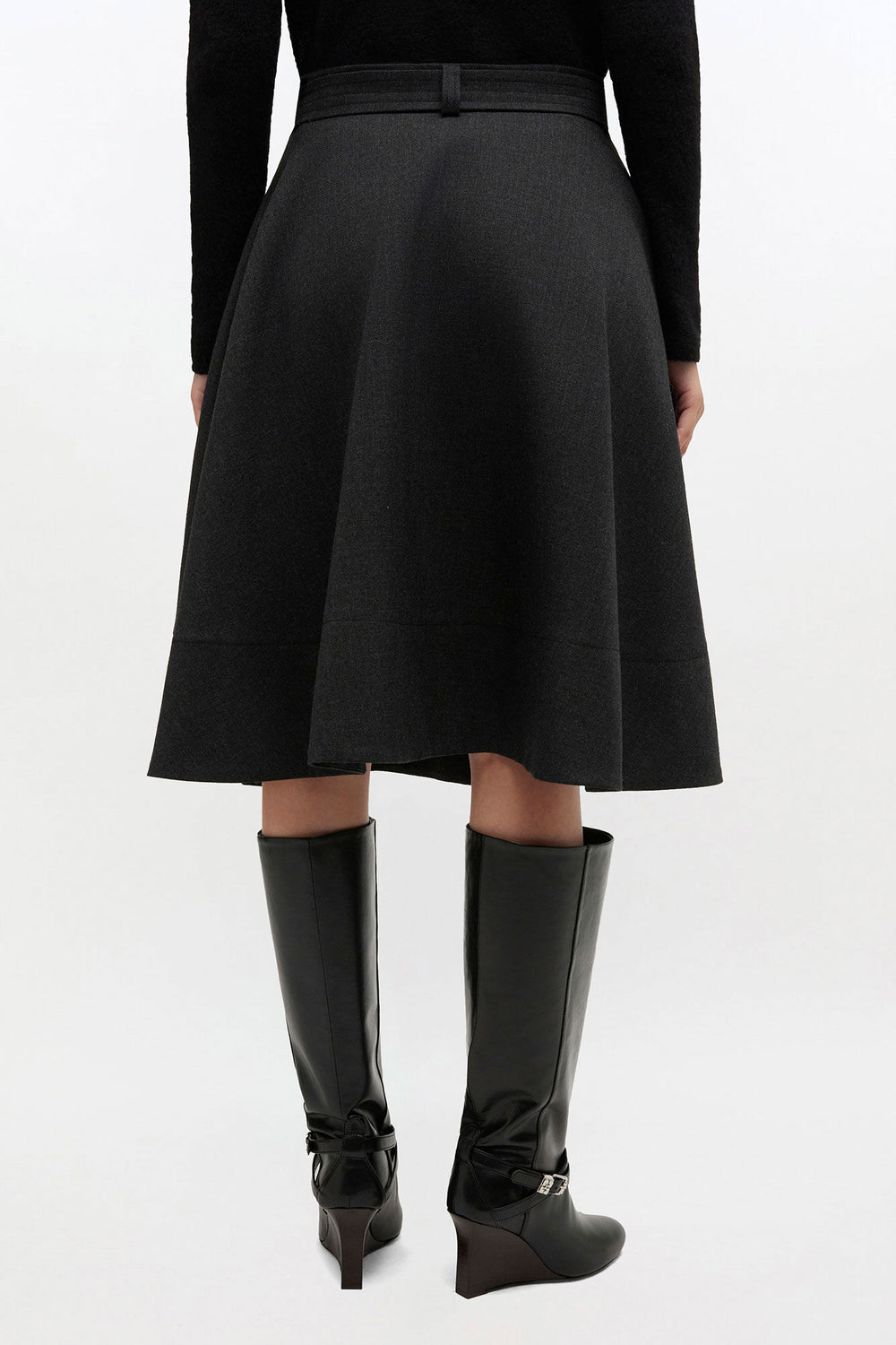 GANNI Hot Sale Wool Suiting Wrap Skirt