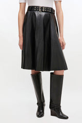 GANNI Online Recycled Leather Skirt