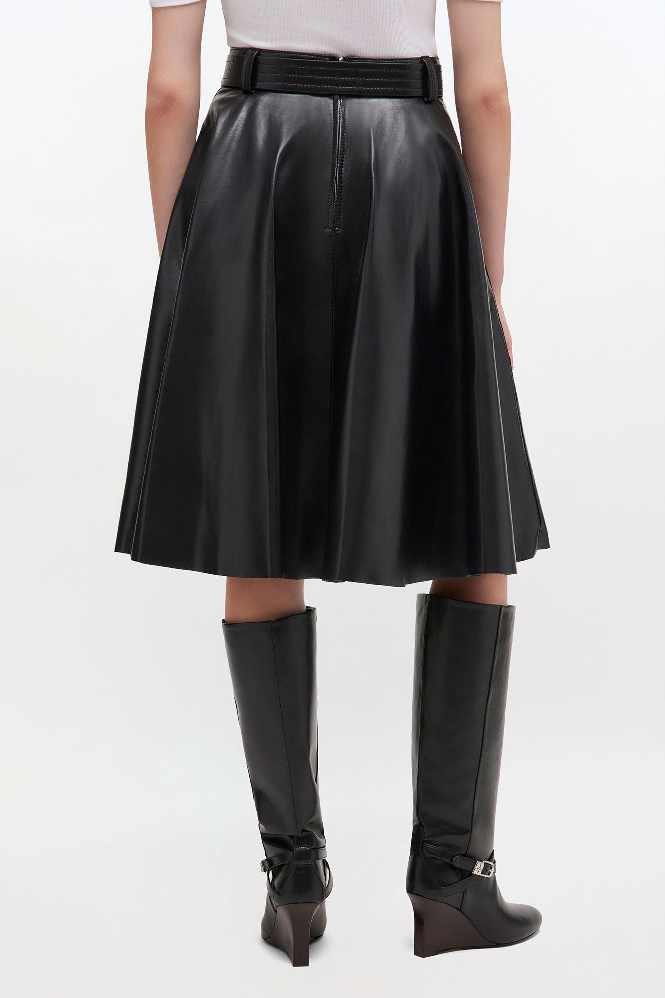 GANNI Online Recycled Leather Skirt